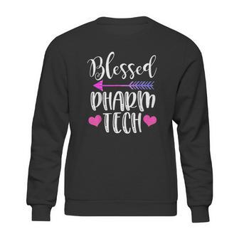 Blessed Pharm Tech Cute Pharmacy Technician Gift Sweatshirt | Favorety AU