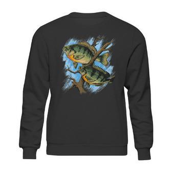 Bluegill Illustration Fishing Sweatshirt | Favorety