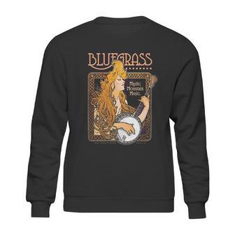 Bluegrass Alphonse Mucha Inspired Illustration Sweatshirt | Favorety CA