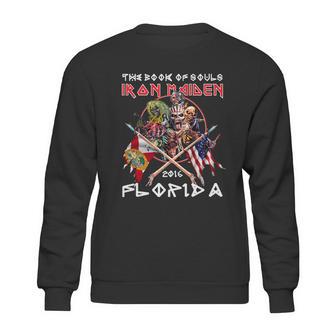 The Book Of Souls Iron Maiden 2016 Florida T Shirt Long Sleeve Hoodie Sweatshirt Sweatshirt | Favorety UK