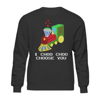 Boys Funny Valentines I Choo Choo Choose You Sweatshirt | Favorety DE