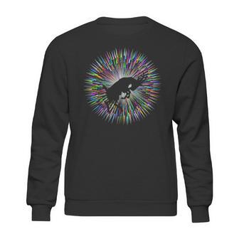 Bucking Goat Silhouette Bright Explosion Sweatshirt | Favorety