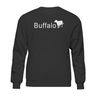 Buffalo Animal Funny Logo Sweatshirt | Favorety