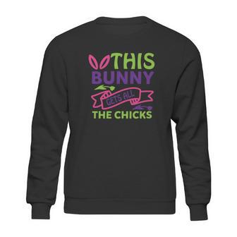 This Bunny Gets All The Chicks Simple Sweatshirt | Favorety