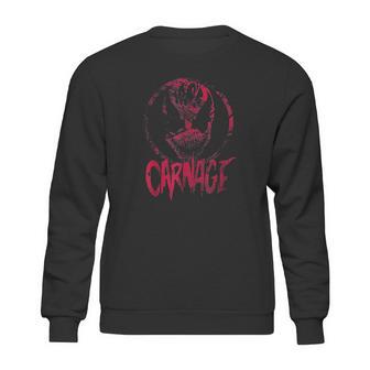 Carnage Single Coated Red Painted Face Logo Graphic Sweatshirt | Favorety DE