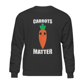 Carrots Matter Funny Cute Emoji Vegetable Vegan Food Gift Sweatshirt | Favorety CA