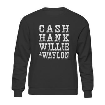 Cash Hank Willie Waylon American Sweatshirt | Favorety CA