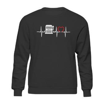 Cass Slot Machine Heartbeat Sweatshirt | Favorety DE