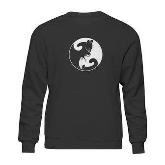 Cat Print Tees And Hoodies Yin Yang Cute Kitten Kitty Sweatshirt | Favorety UK