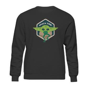 The Child Snack Time Baby Yoda Mandalorian Sweatshirt | Favorety