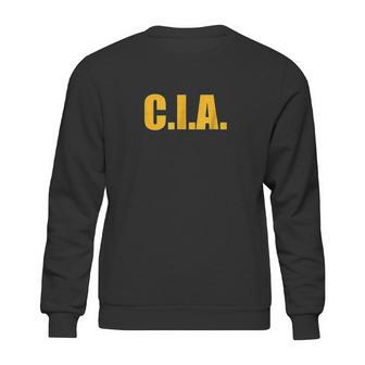 Cia Agent Funny Halloween Costume Navy Gold Sweatshirt | Favorety AU