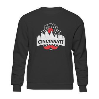 Cincinnati Red Mustache Sweatshirt | Favorety DE