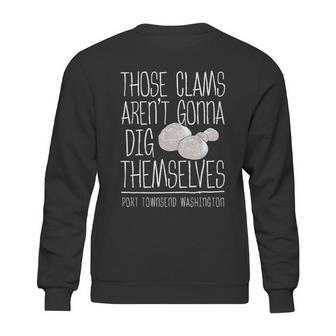 Clam Digger Fun Gift Port Townsend Washington Sweatshirt | Favorety AU