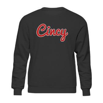 Classic Red Script Cincy City Sweatshirt | Favorety CA