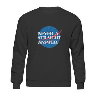 Clique Clothing Nasa Never A Straight Answer Sweatshirt | Favorety CA