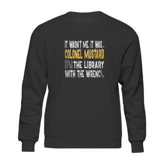 Colonel Mustard Library Wrench Clue Sweatshirt | Favorety AU