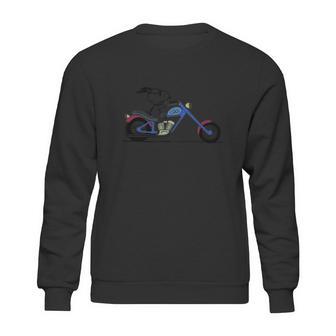 Cool Snoopy Riding Motorcycle Peanuts Sweatshirt | Favorety