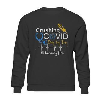 Crushing Dangerous Disease Day By Day Pharmacy Tech Sweatshirt | Favorety DE