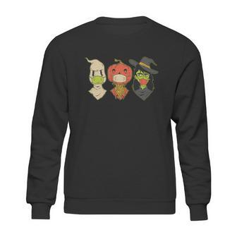 Cute Halloween Funny Halloween Day Halloween Creatures Pandemic Sweatshirt | Favorety