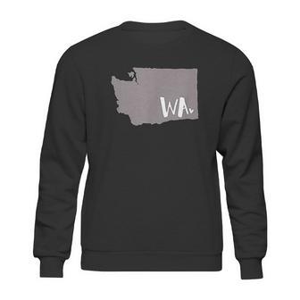 Cute Washington State Outline Gift From Wa Sweatshirt | Favorety DE