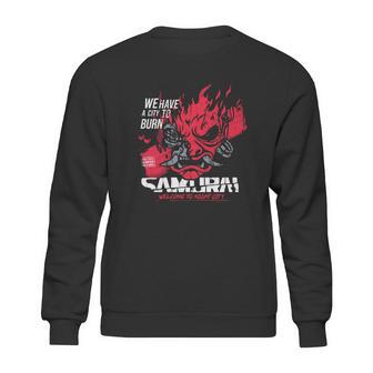 Cyberpunk Samurai Welcome To Night City Sweatshirt | Favorety CA