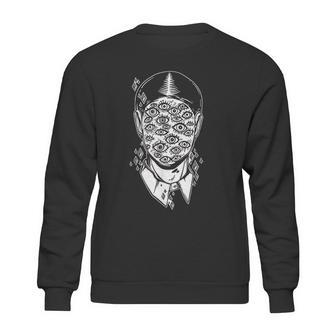 Dali Surreal Noir Retro Eyes On Face Tattoo Art Sweatshirt | Favorety AU