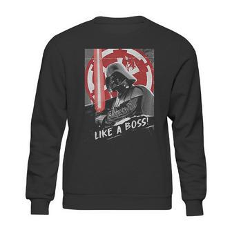 Darth Vader Like A Boss Funny Design Sweatshirt | Favorety AU