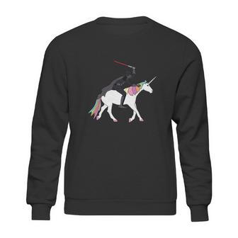 Darth Vader Is Riding The Unicorn Sweatshirt | Favorety