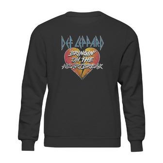 Def Leppard 1977 English Rock Band Bringin Heartbreak Black Sweatshirt | Favorety UK