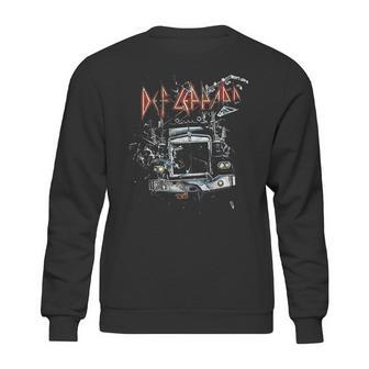 Def Leppard 80S Heavy Metal Band Rock N Roll Through The Glass Sweatshirt | Favorety AU