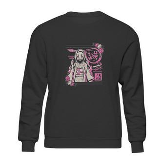 Demon Slayer Graphic In Pink Sweatshirt | Favorety CA