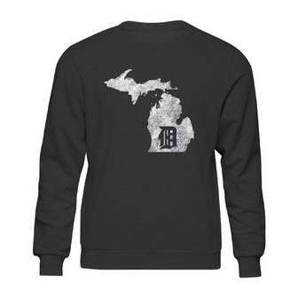 Detroit Michigan Motor City Midwest D Mitten Sweatshirt | Favorety AU