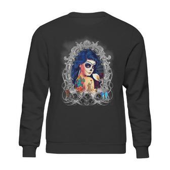 Dia De Los Muertos Sugar Skull Day Of The Dead Catrina Sweatshirt | Favorety DE