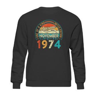 Distressed Vintage Awesome Since November 1974 47 Years Old Sweatshirt | Favorety CA