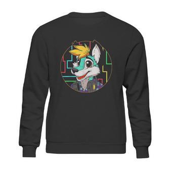 Djing Dj Fox Furry Furries Tail Ears Cosplay Sweatshirt | Favorety DE