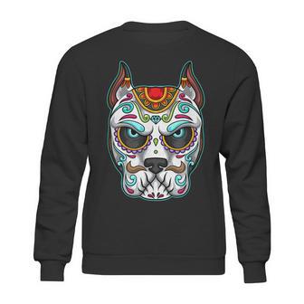 Dog Sugar Skull Funny Day Of The Dead Matching Group Sweatshirt | Favorety UK