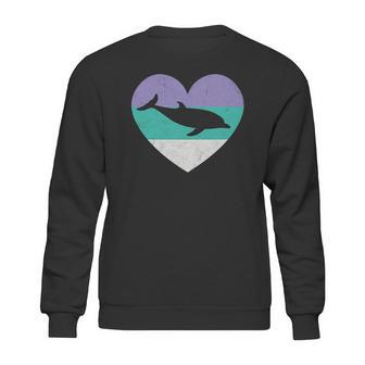 Dolphin Vintage Heart Sweatshirt | Favorety AU