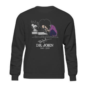 Dr John And Snoopy Mashup Schroeder Playing Piano Signature T-Shirt Sweatshirt | Favorety AU