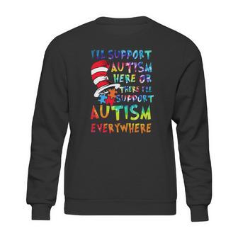 Dr Seuss Ill Support Autism Everywhere Sweatshirt | Favorety