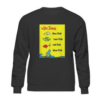 Dr Seuss One Fish Two Fish Book Cover Sweatshirt | Favorety UK