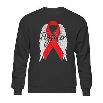 Drug Addiction Survivor Red Ribbon Recovery Sweatshirt | Favorety