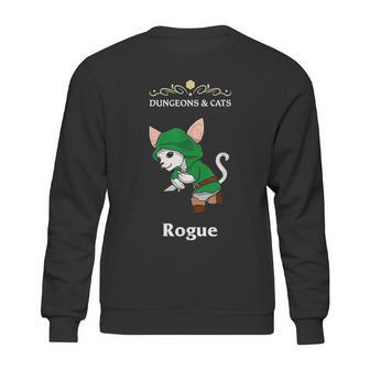 Dungeons And Cat Rogue Roleplaying Fantasy Gamers Sweatshirt | Favorety CA