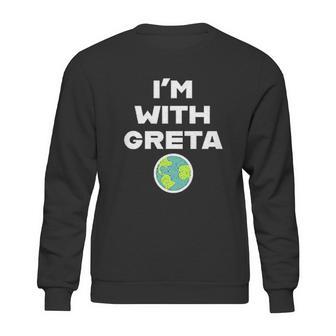 Earth Day Climate Change Im With Greta Science Sweatshirt | Favorety AU