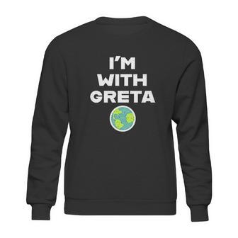 Earth Day Climate Change I Am With Greta Sweatshirt | Favorety