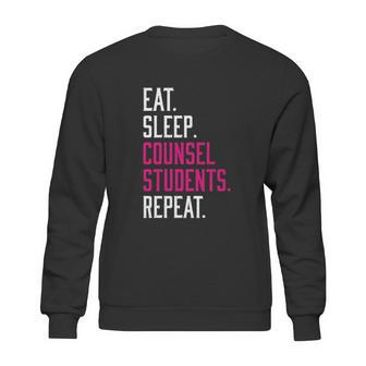 Eat Sleep Counsel Students Repeat Sweatshirt | Favorety