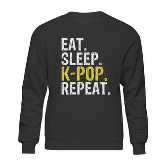 Eat Sleep K Pop Repeat Sweatshirt | Favorety