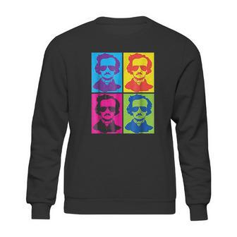 Edgar Allan Poe Gift Literary Gothic Pop Art Colors Sweatshirt | Favorety