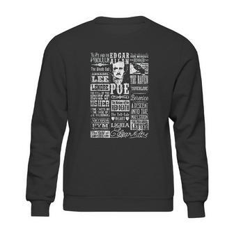 Edgar Allan Poe Poems Quotes Raven Literature Sweatshirt | Favorety DE