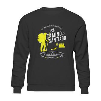 El Camino De Santiago Compostela Spain Pilgrim Hikers Gift Sweatshirt | Favorety UK