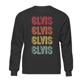 Elvis Name Personalized Funny Retro Vintage Birthday Sweatshirt | Favorety AU